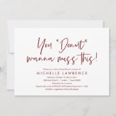 Invitation Décontracté et amusant, Fête des mariées Donut Par (Devant)