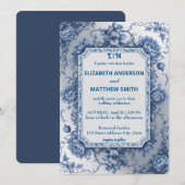 Invitation décontracté lunatique frais romantique mariage (Devant / Derrière)