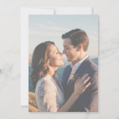 Invitation décontracté lunette lunette photo mariage romantiq (Dos)