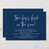 Invitation Décontracté moderne et amusant, Fête des mariées B (Devant / Derrière)