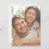 Invitation Décontracté Moderne Typographie de Sage Mariage ph (Dos)