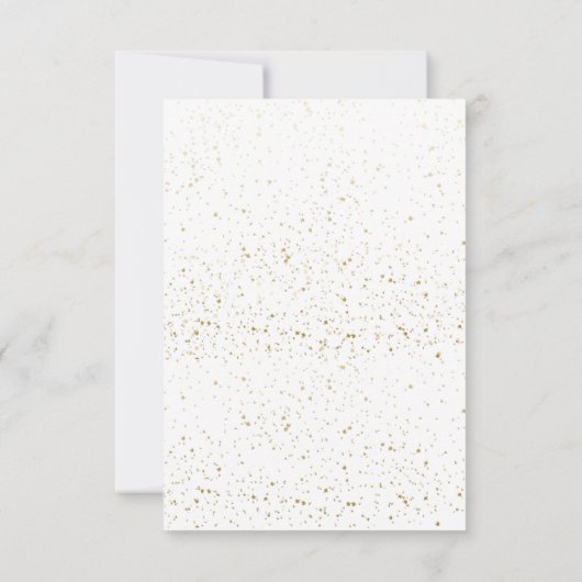 Invitation Décontracté noir et blanc Graduation soirée menu d (Dos)