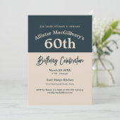 Invitation décontractée du 60e anniversaire pour l (Debout devant)