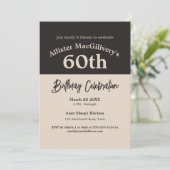 Invitation décontractée du 60e anniversaire pour l (Debout devant)