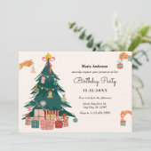 Invitation Décor d'arbre de Noël (Debout devant)