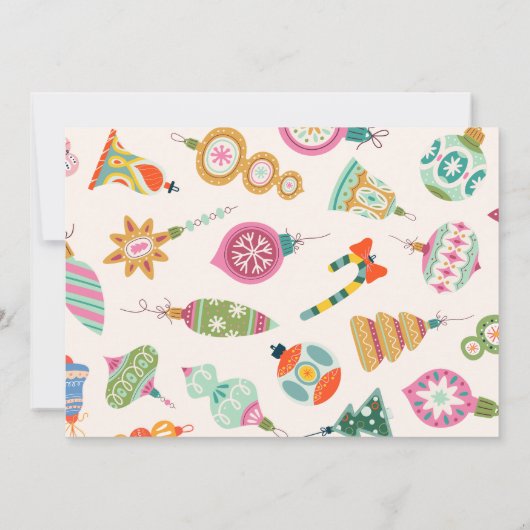 Invitation Décor d'arbres de Noël (Dos)