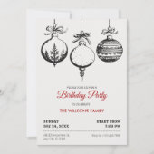 Invitation Décor de bal de Noël (Devant)