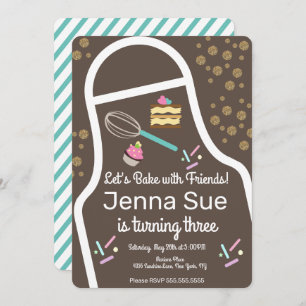 Invitation Décor de Cupcake à épingles