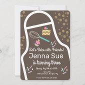 Invitation Décor de Cupcake à épingles (Devant)