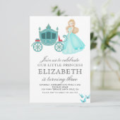 Invitation Décor de fête d'anniversaire de la princesse Cendr (Debout devant)