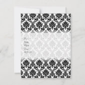 Invitation Décor de maison Damas (Dos)