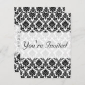 Invitation Décor de maison Damas (Devant / Derrière)