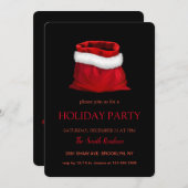 Invitation Décor de Noël, Noël (Devant / Derrière)