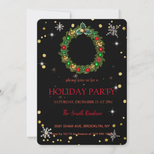 Invitation Décor de Noël, Noël