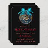 Invitation Décor de Noël, Noël (Devant / Derrière)