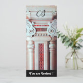 Invitation DÉCOR ÉLÉGANT ET STYLÉ ,rouge blanc noir (Debout devant)