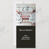 Invitation DÉCOR ÉLÉGANT ET STYLÉ ,rouge blanc noir (Dos)