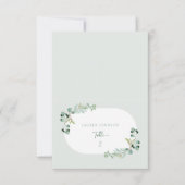 Invitation Décor Fête des mariées HARLYN Place Card Eucalyptu (Devant)