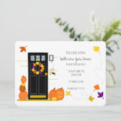 Invitation Décor Halloween (Debout devant)