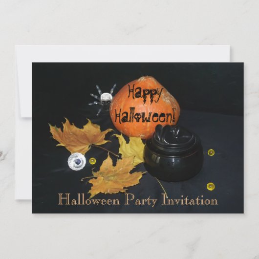 Invitation Décor Halloween (Devant)
