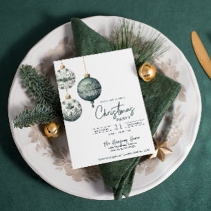 Invitation Décor moderne de style nordique Fête de Noël