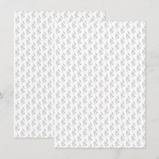 Invitation Décoratif, Pierre à savon, Bianca (Devant / Derrière)