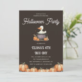 Invitation Décoration Anniversaire de enfant de Halloween Goo (Debout devant)