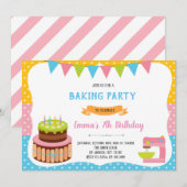 Invitation décoration cuisson de gâteau (Devant / Derrière)