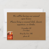 Invitation Décoration d'automne - (Dos)