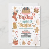 Invitation Décoration de biscuits de Noël (Devant)