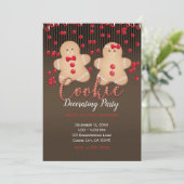 Invitation Décoration de biscuits de Noël au pain d'épice (Debout devant)