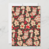 Invitation Décoration de biscuits de Noël au pain d'épice (Dos)