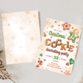 Invitation Décoration de biscuits de Noël Fête de Noël