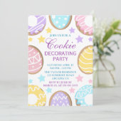 Invitation Décoration de biscuits de Pâques au pastel (Debout devant)