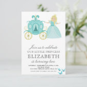 Invitation Décoration de fête d'anniversaire de la princesse  (Debout devant)