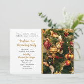 Invitation Décoration de l'arbre de Noël Fête de Noël  (Debout devant)