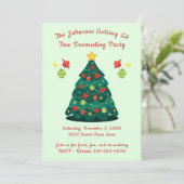 Invitation Décoration de l'arbre lumineux (Debout devant)