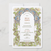 Invitation Décoration de mariage Art Nouveau Blue Petunia (Devant)