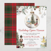 Invitation Décoration de Noël Casse-Noisette Maison Ouverte F (Devant / Derrière)