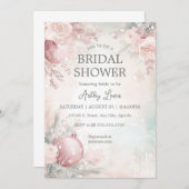 Invitation Décoration de Noël douche de mariée oiseau (Devant / Derrière)