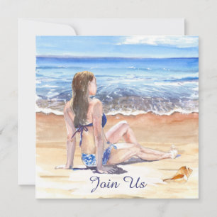 Invitation *~* Décoration de plage tropicale DIY AR29 pour TO