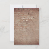 Invitation Décoration de réception de mariage avec guirlande  (Dos)