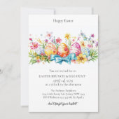 Invitation Décoration des oeufs et chasse aux oeufs Invitatio (Devant)