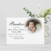 Invitation Décoration du baptême (Debout devant)