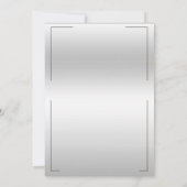 Invitation Décoration élégante et élégante (Dos)