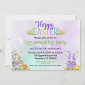 Invitation Décoration Oeuf de Pâques (Devant)