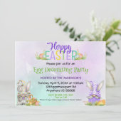 Invitation Décoration Oeuf de Pâques (Debout devant)