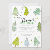Invitation Décoration Whimsical de l'arbre de Noël (Devant)