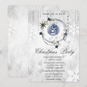 Invitation Décorations de Noël à l'aquarelle Fête de Noël (Devant / Derrière)