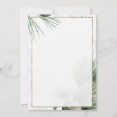 Invitation Décorations de Noël,Chers,Branches Fête de Noël  (Dos)